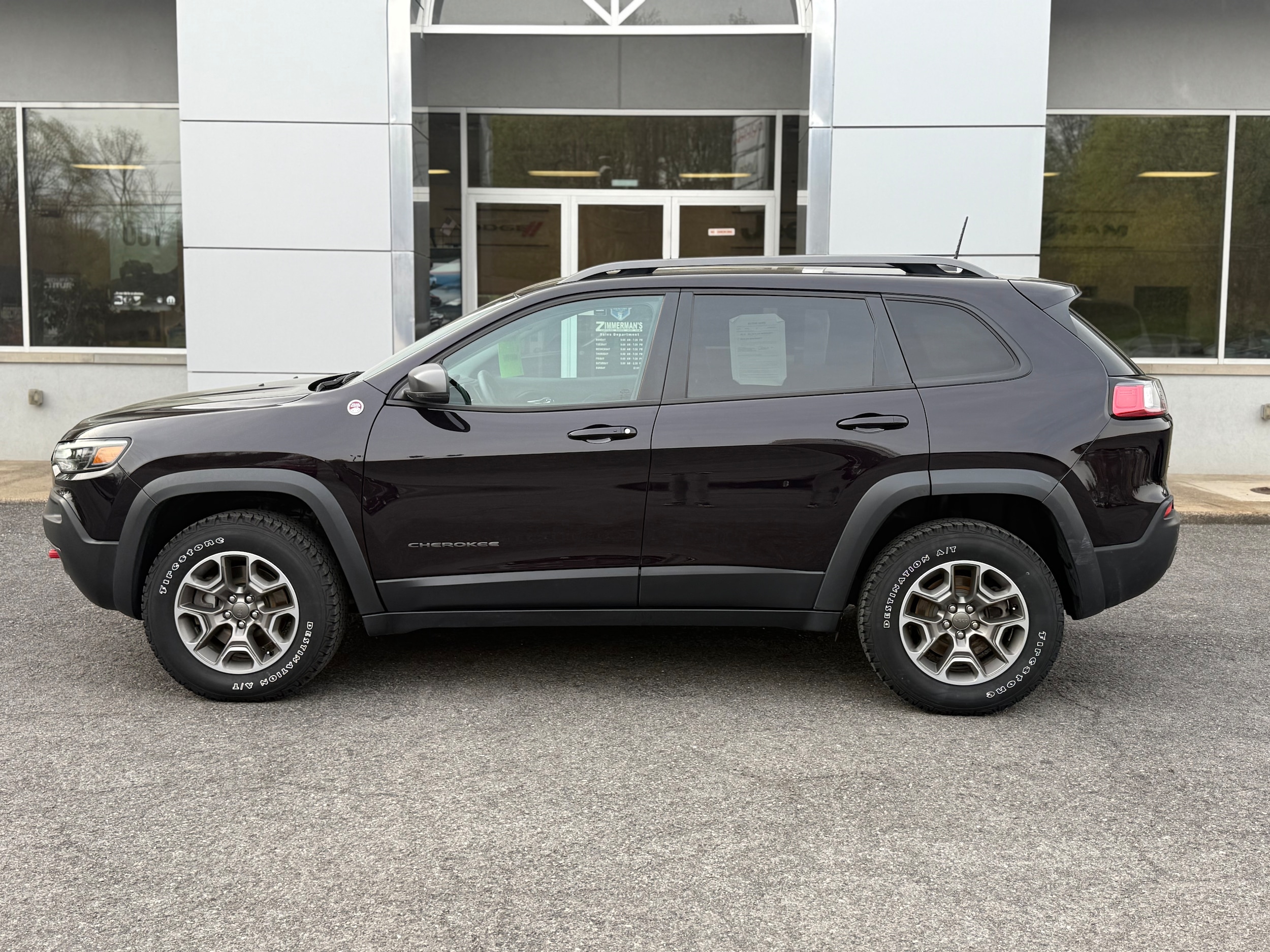 Certified 2021 Jeep Cherokee Trailhawk with VIN 1C4PJMBX2MD230375 for sale in Sunbury, PA