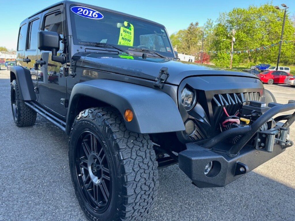Used 2016 Jeep Wrangler JK Unlimited Sport 4X4 For Sale Sunbury PA