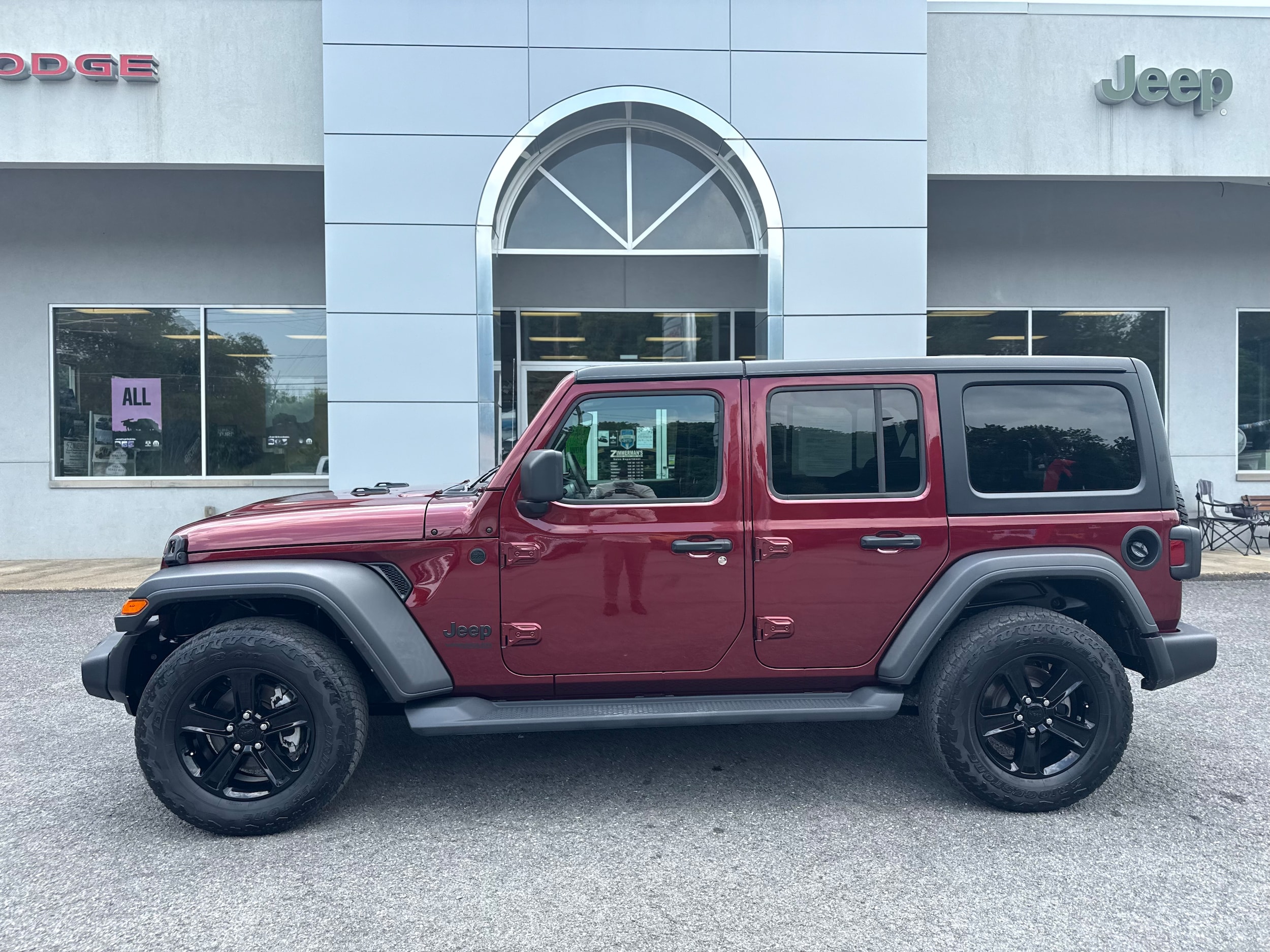 Certified 2021 Jeep Wrangler Unlimited Altitude with VIN 1C4HJXDN9MW728093 for sale in Sunbury, PA
