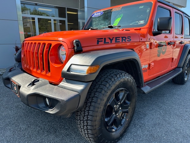 Certified 2020 Jeep Wrangler Unlimited Sport S with VIN 1C4HJXDN9LW214629 for sale in Sunbury, PA