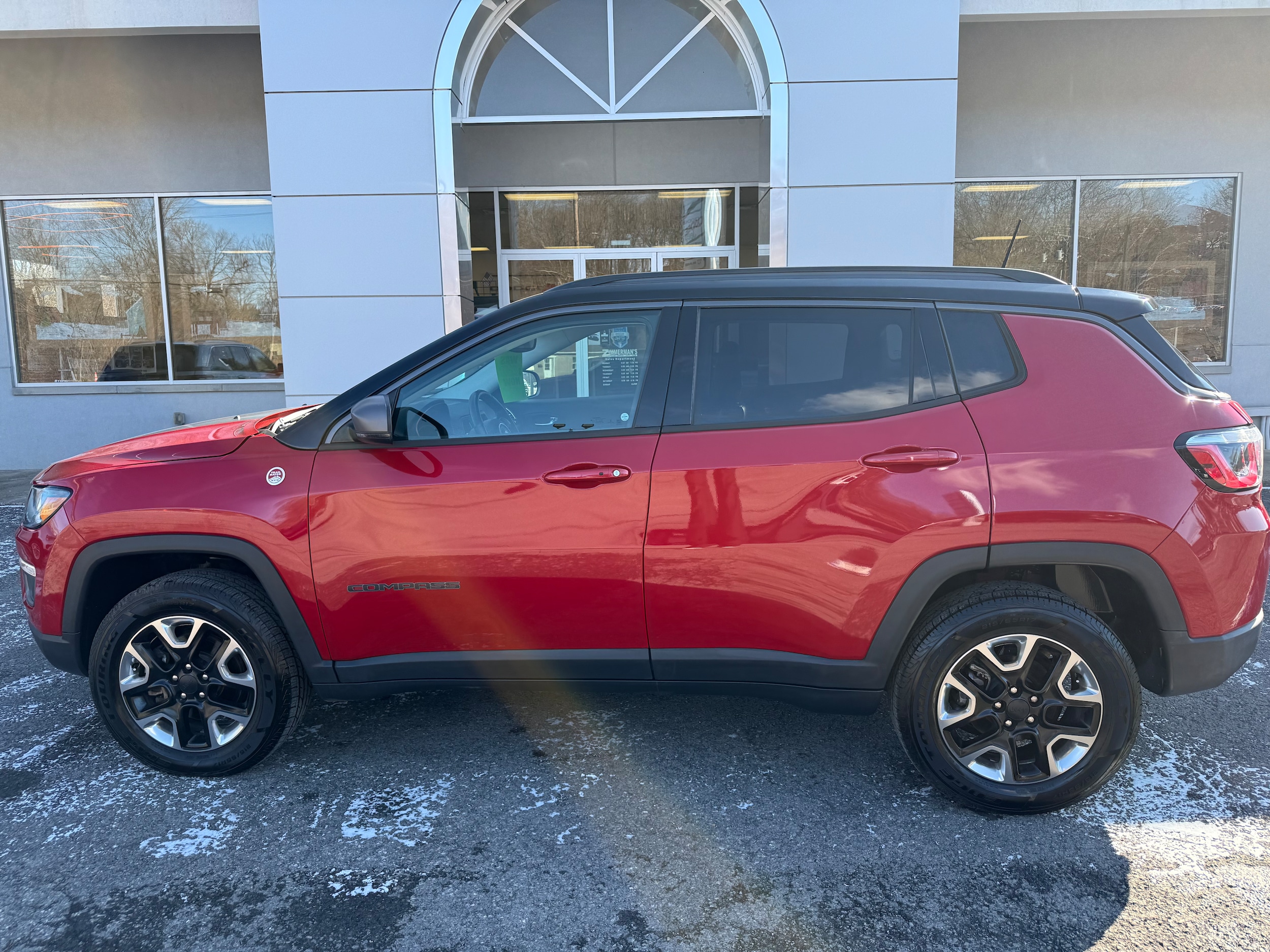 Certified 2018 Jeep Compass Trailhawk with VIN 3C4NJDDB4JT205217 for sale in Sunbury, PA