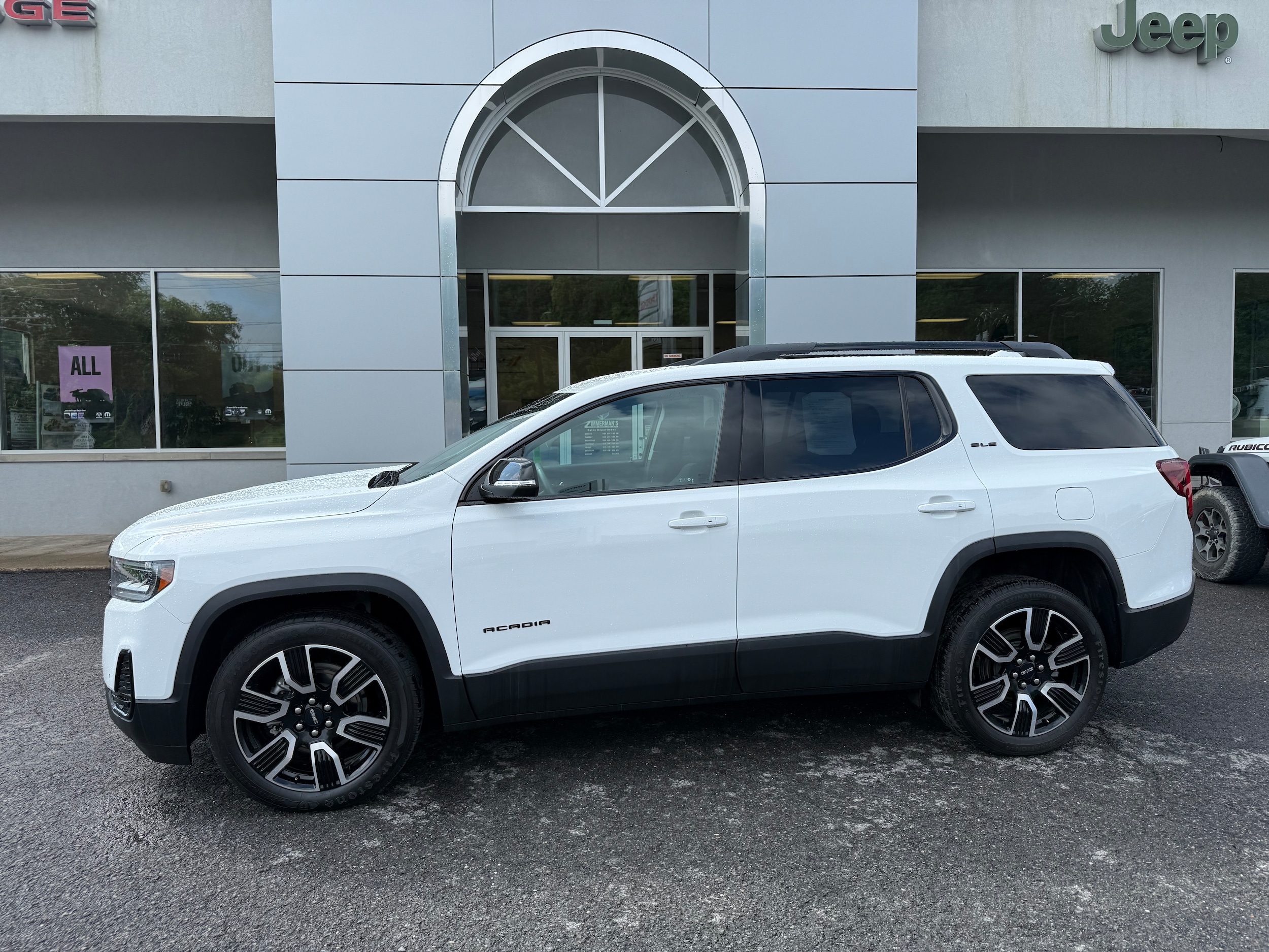 Certified 2021 GMC Acadia SLE with VIN 1GKKNRLS5MZ150994 for sale in Sunbury, PA