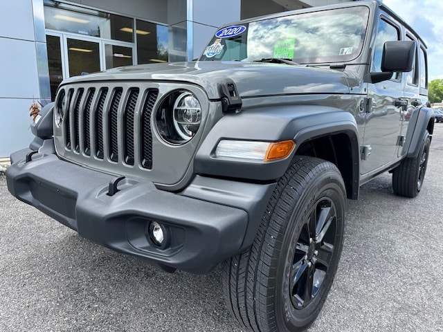 Certified 2020 Jeep Wrangler Unlimited Altitude with VIN 1C4HJXDG8LW192981 for sale in Sunbury, PA