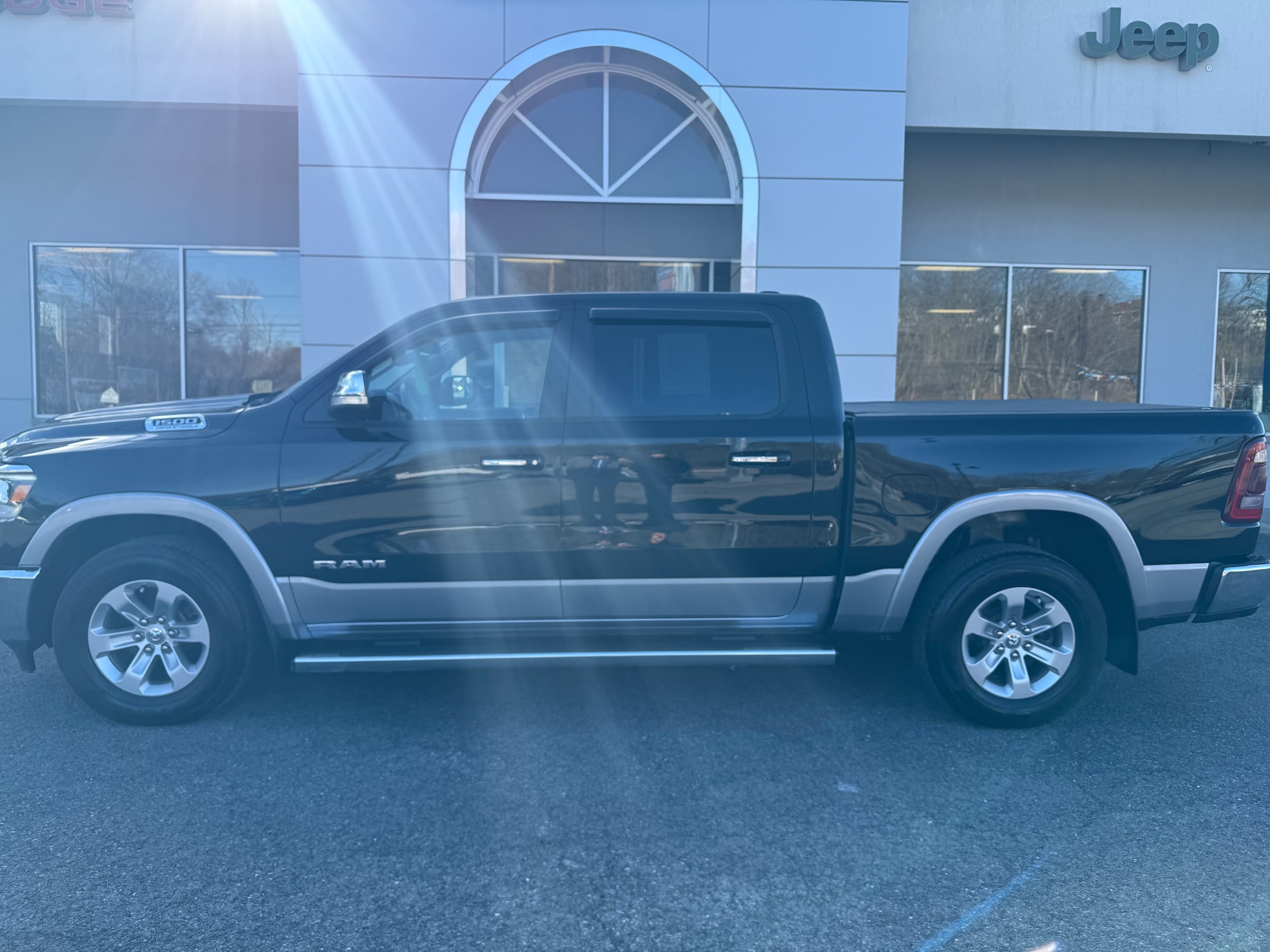 Certified 2021 RAM Ram 1500 Pickup Laramie with VIN 1C6SRFJT1MN647811 for sale in Sunbury, PA