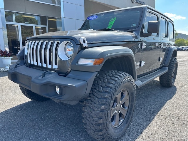 Certified 2020 Jeep Wrangler Unlimited Sport S with VIN 1C4HJXDN1LW165006 for sale in Sunbury, PA