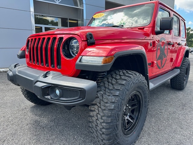 Certified 2020 Jeep Wrangler Unlimited Sahara Altitude with VIN 1C4HJXEN8LW255168 for sale in Sunbury, PA