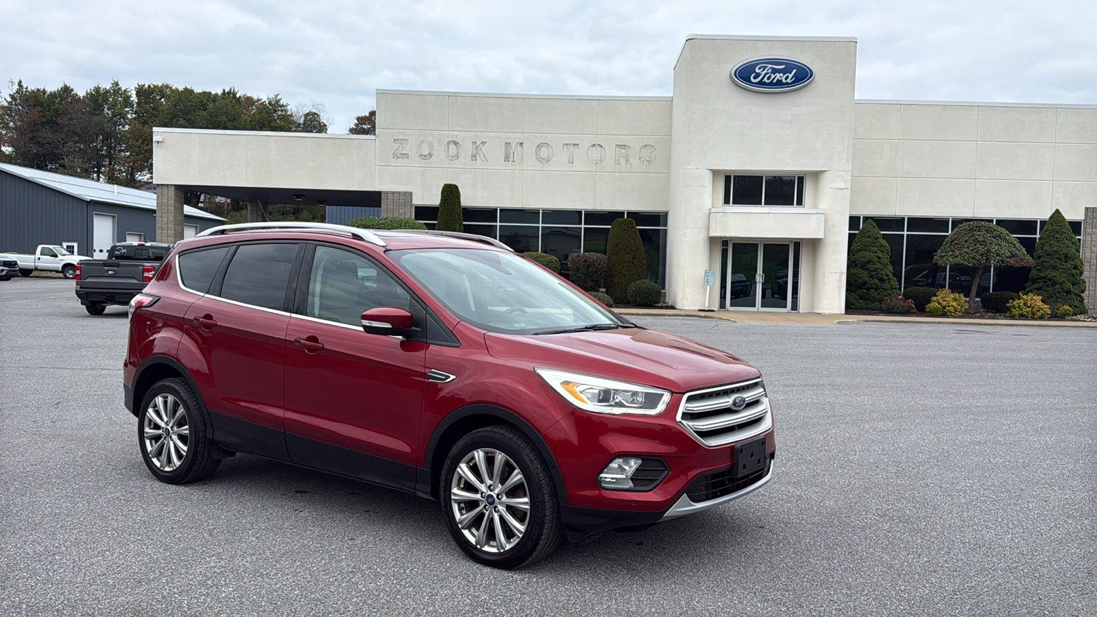 Used 2018 Ford Escape Titanium with VIN 1FMCU9J98JUD01866 for sale in Kane, PA