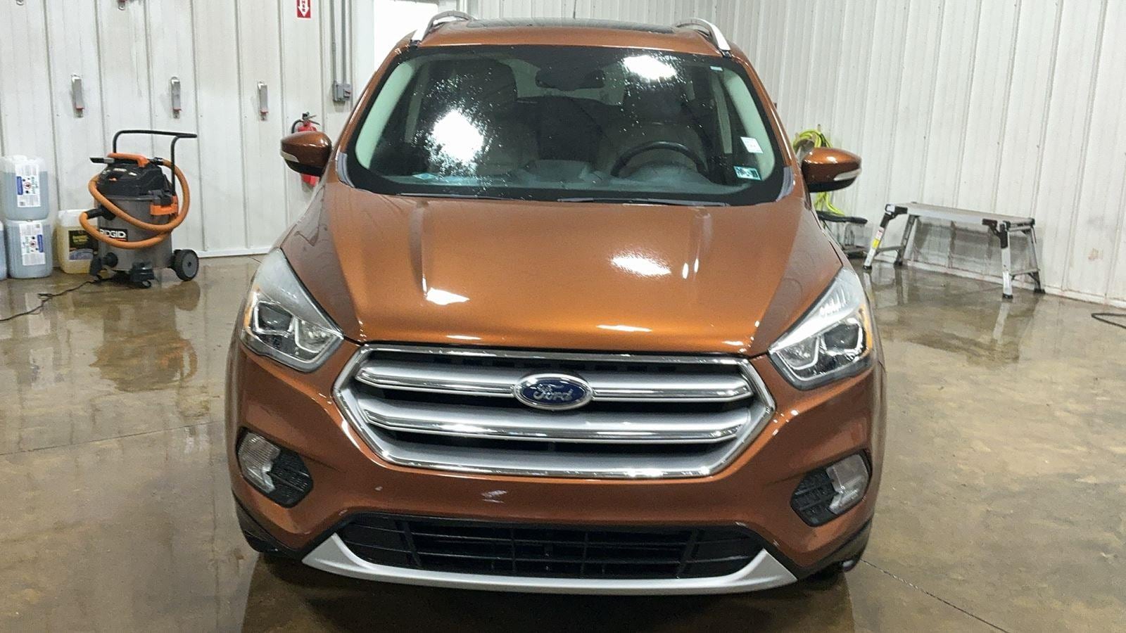 Used 2017 Ford Escape Titanium with VIN 1FMCU9J96HUB27659 for sale in Kane, PA