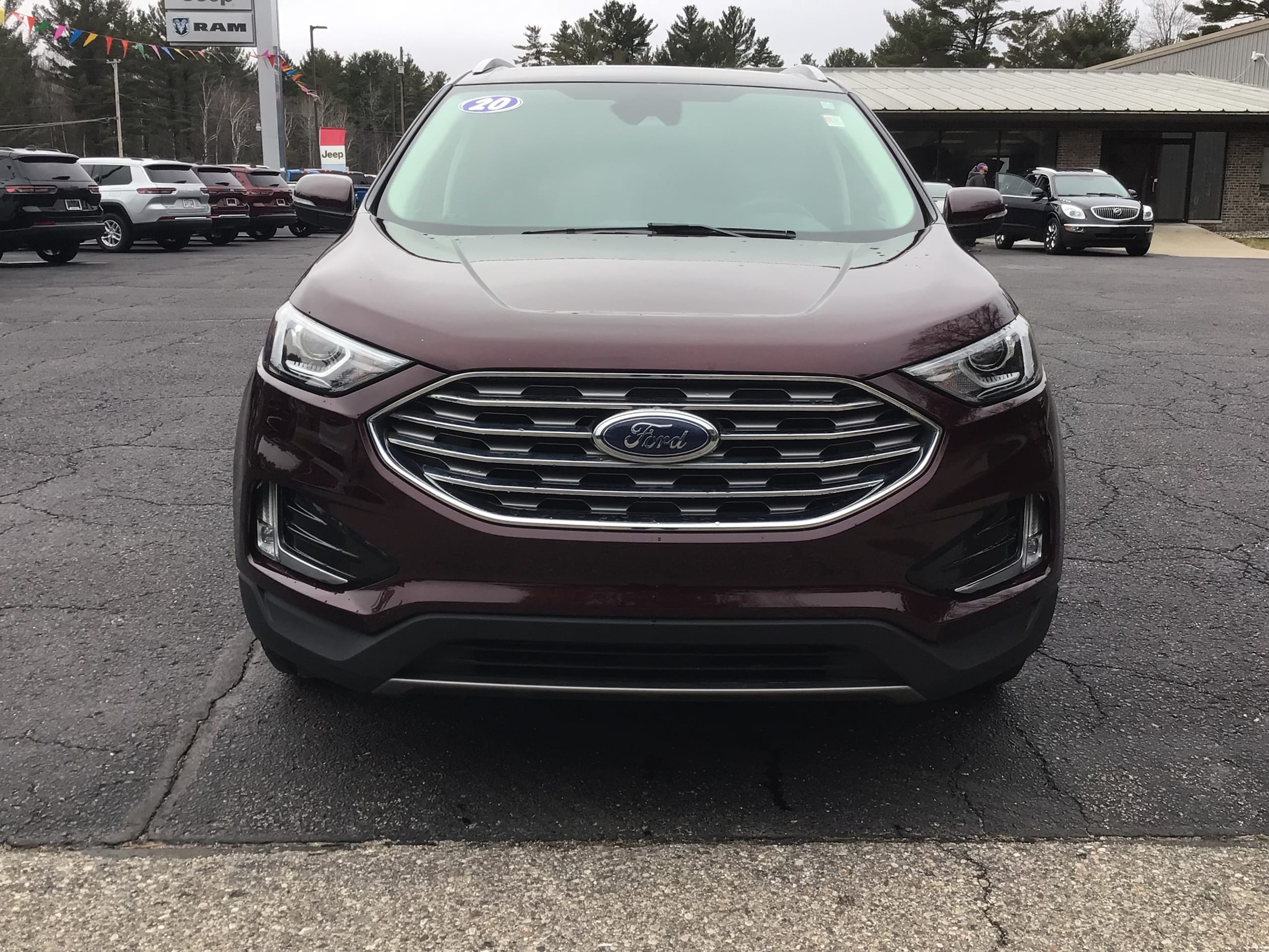 Used 2020 Ford Edge SEL with VIN 2FMPK4J9XLBB42531 for sale in Tawas City, MI