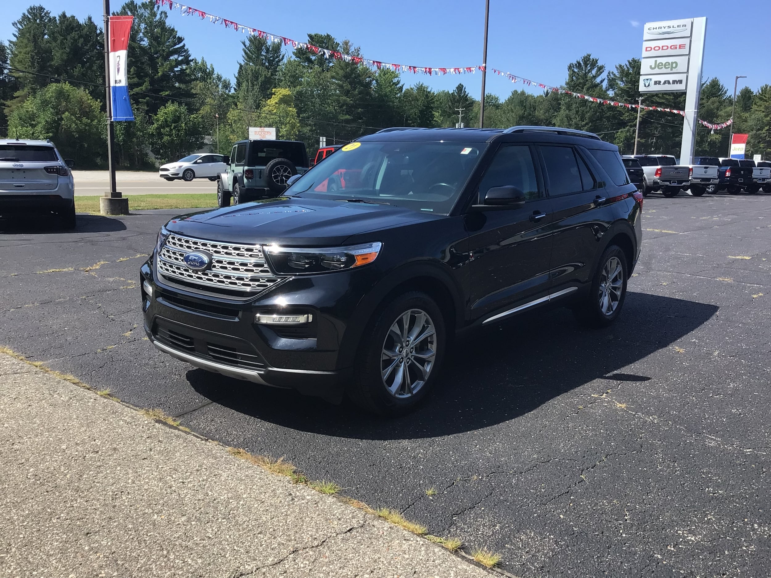 Used 2021 Ford Explorer Limited with VIN 1FMSK8FH8MGB02928 for sale in Tawas City, MI