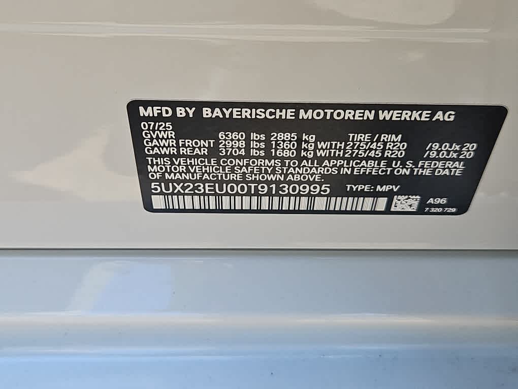 new 2026 BMW X5 car, priced at $88,475