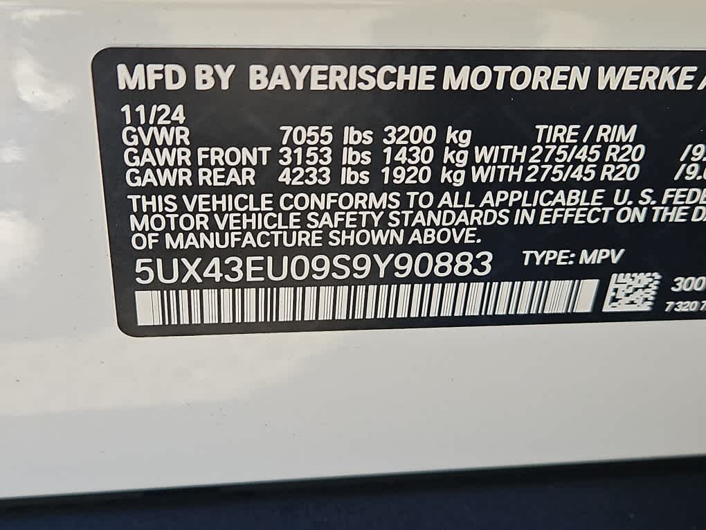 new 2025 BMW X5 car, priced at $77,925
