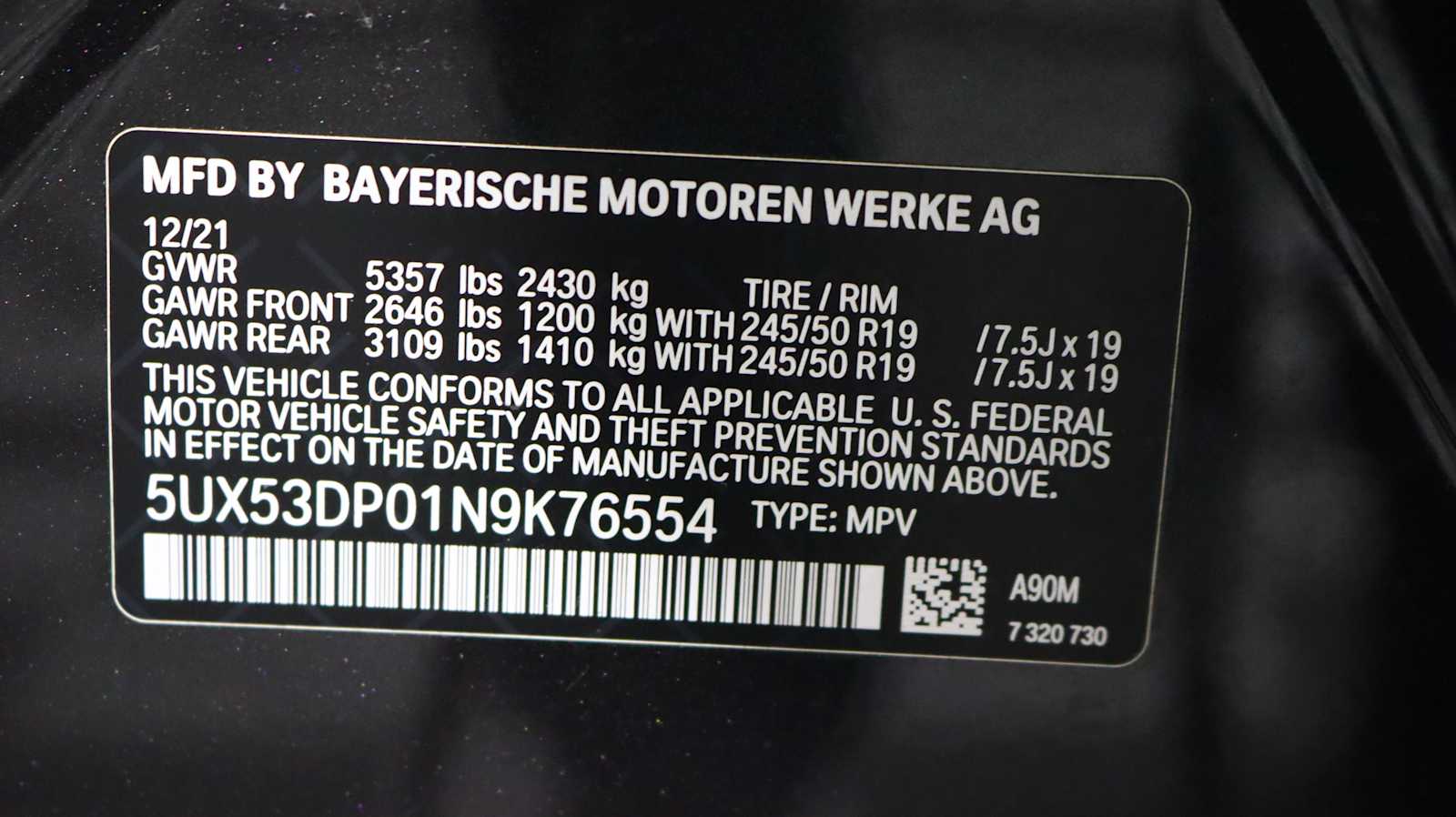 used 2022 BMW X3 car, priced at $28,698