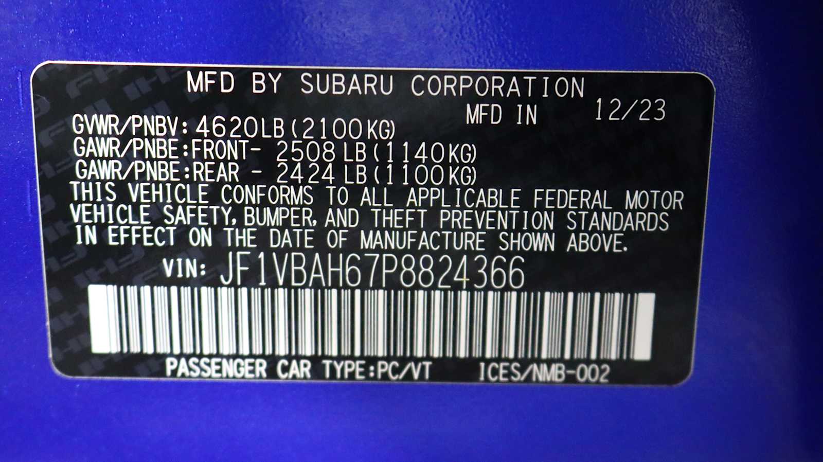 used 2023 Subaru WRX car, priced at $28,798