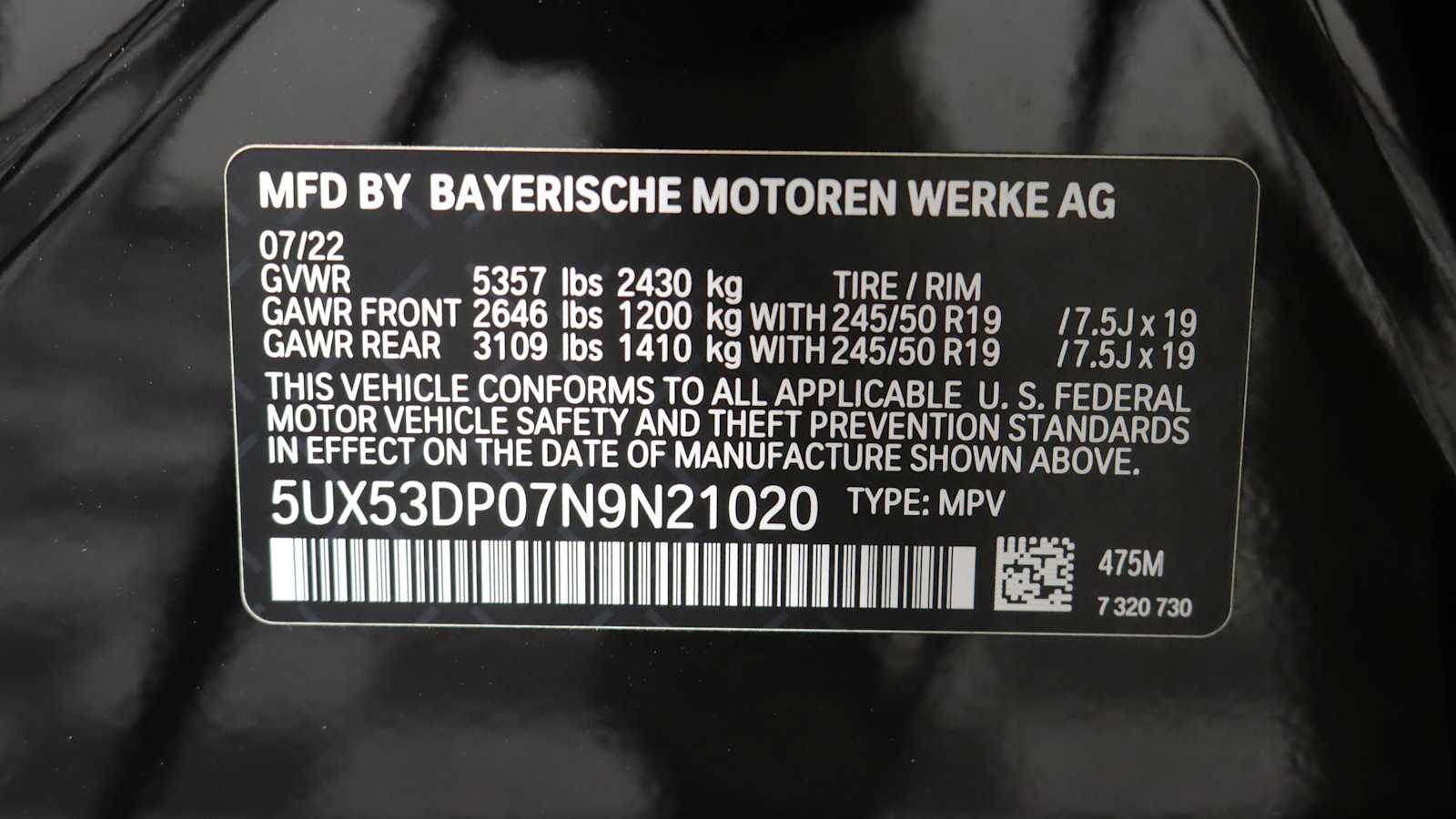 used 2022 BMW X3 car, priced at $35,598