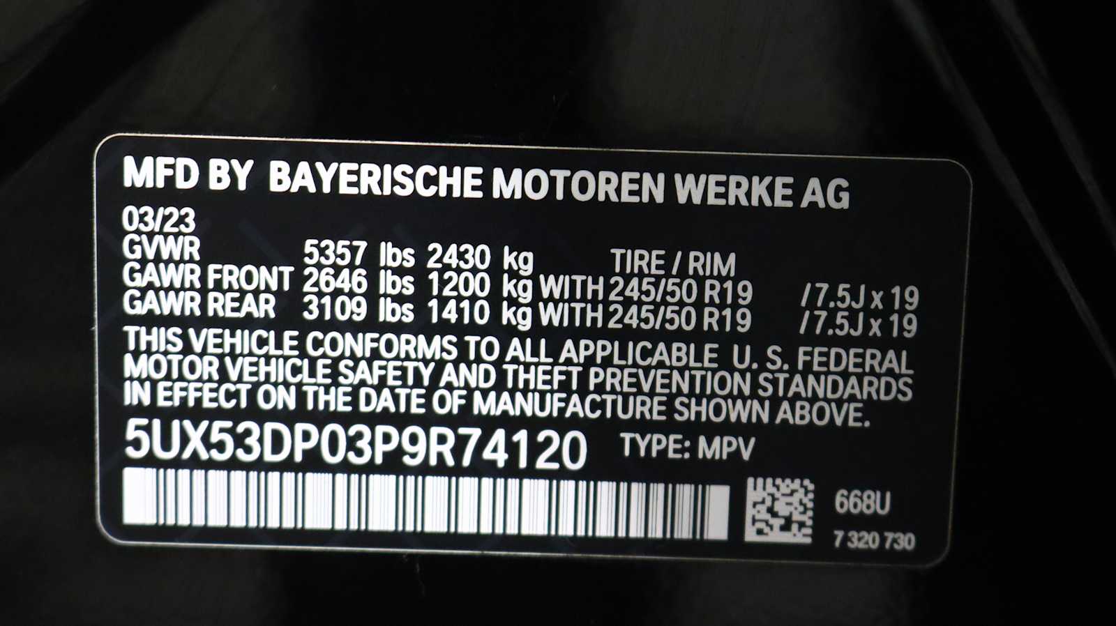 used 2023 BMW X3 car, priced at $41,698