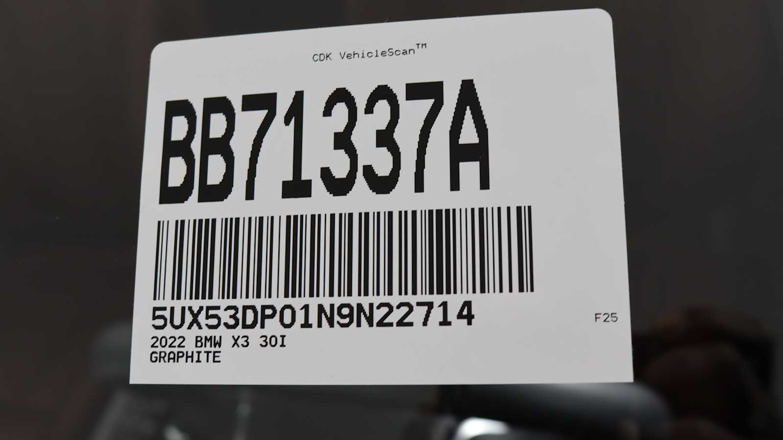 used 2022 BMW X3 car, priced at $36,698