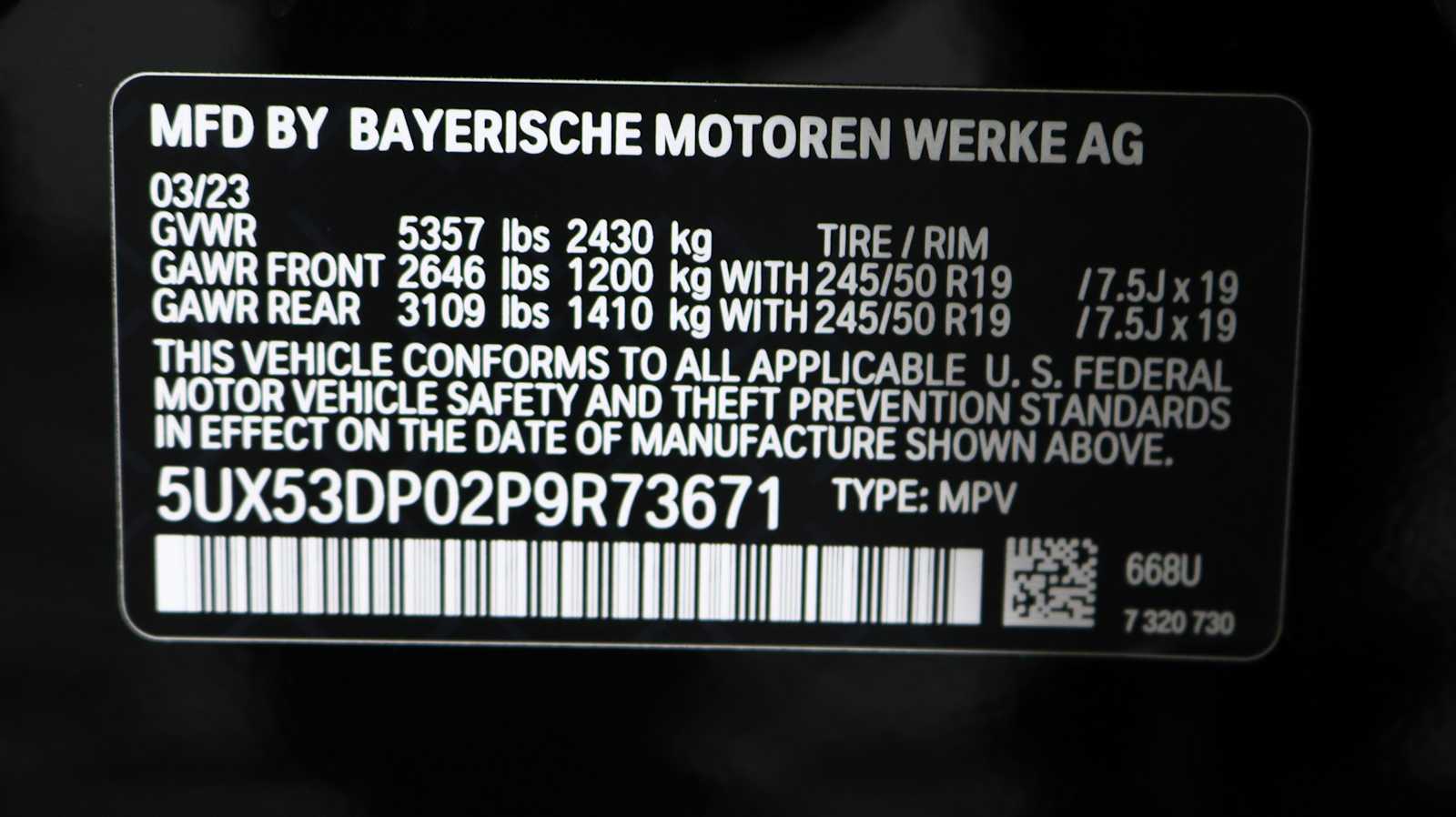 used 2023 BMW X3 car, priced at $41,881