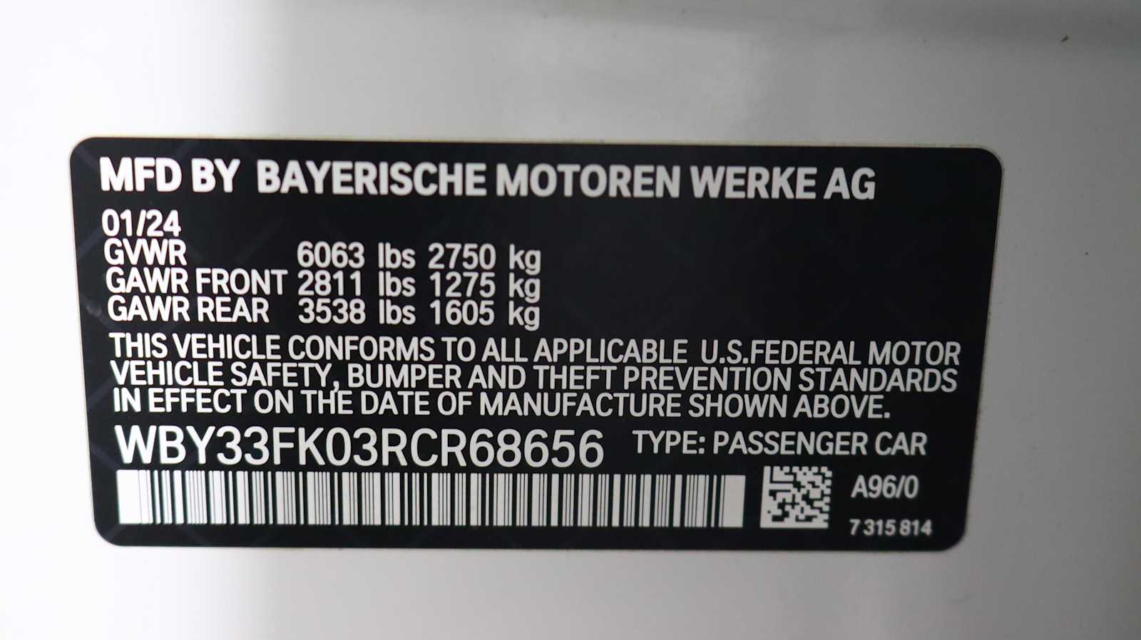 used 2024 BMW i5 car, priced at $52,598