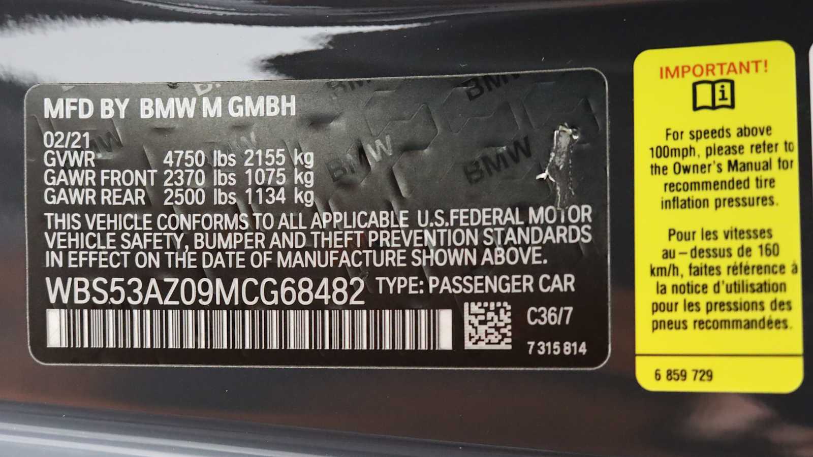 used 2021 BMW M4 car, priced at $62,698
