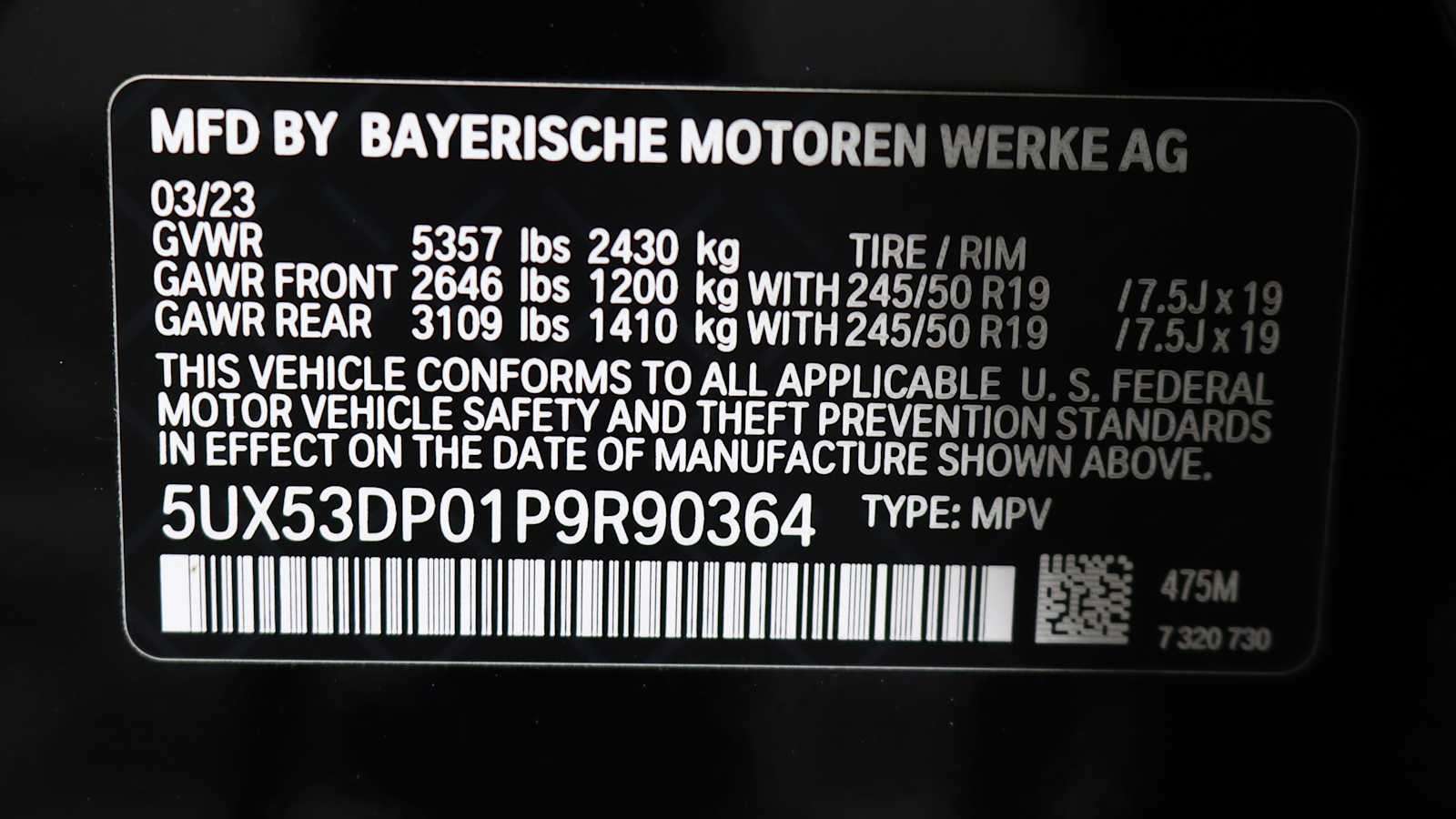 used 2023 BMW X3 car, priced at $38,628