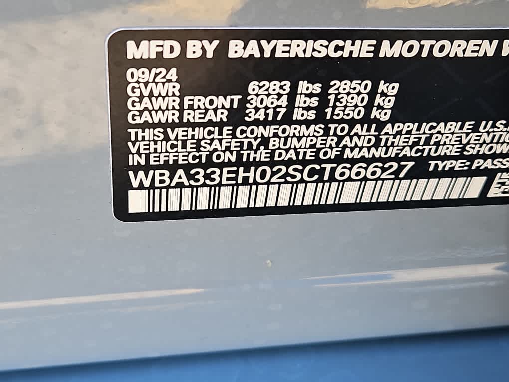 new 2025 BMW 7-Series car, priced at $104,480