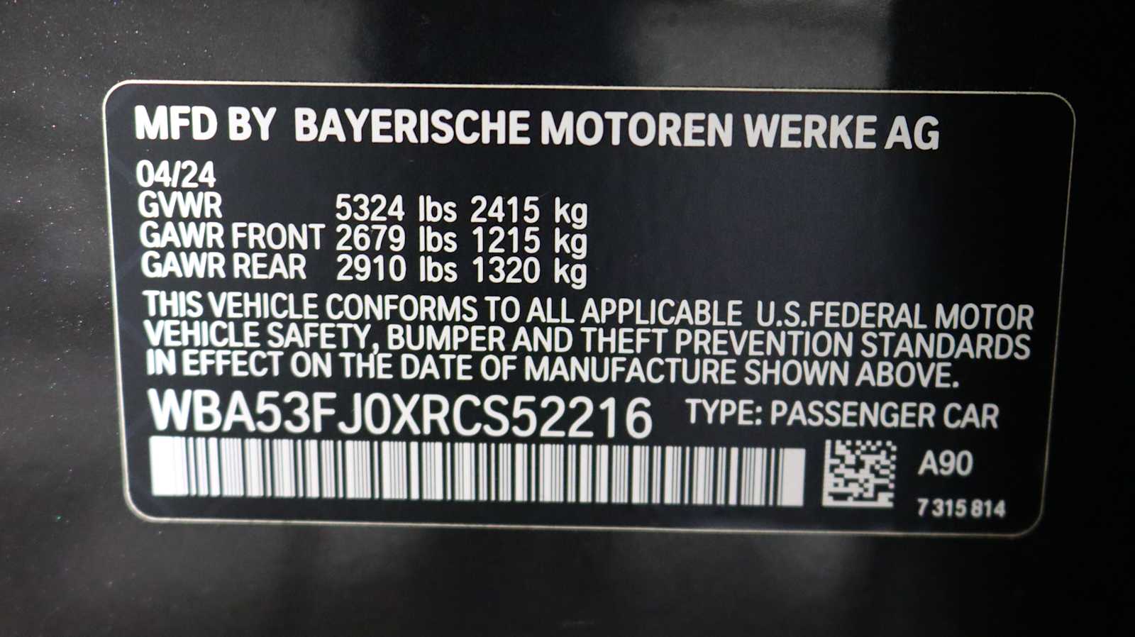 used 2024 BMW 530i car, priced at $49,698