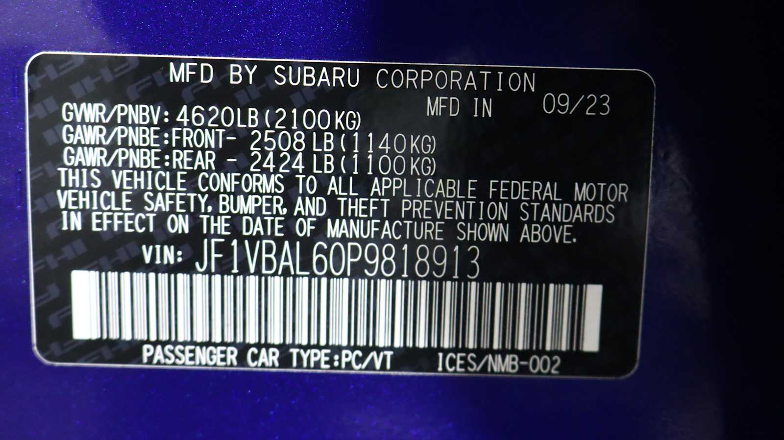 used 2023 Subaru WRX car, priced at $31,698