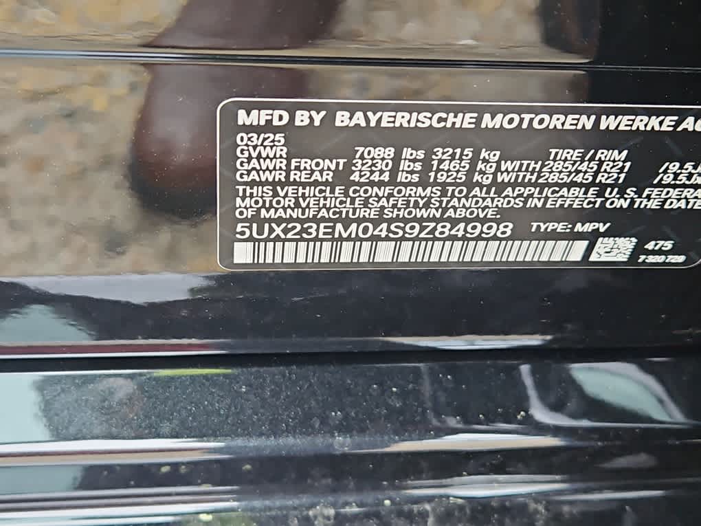 new 2025 BMW X7 car, priced at $96,750