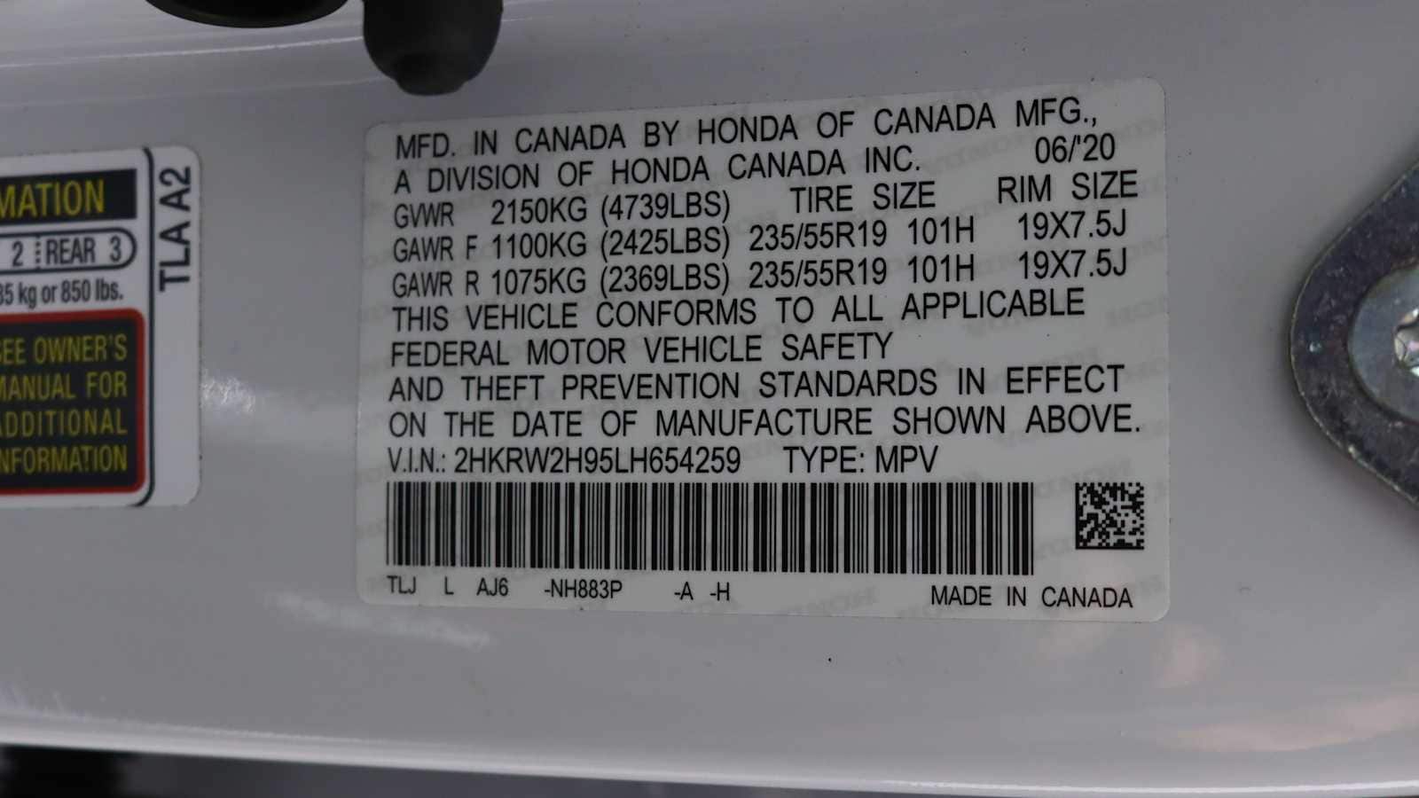 used 2020 Honda CR-V car, priced at $26,768