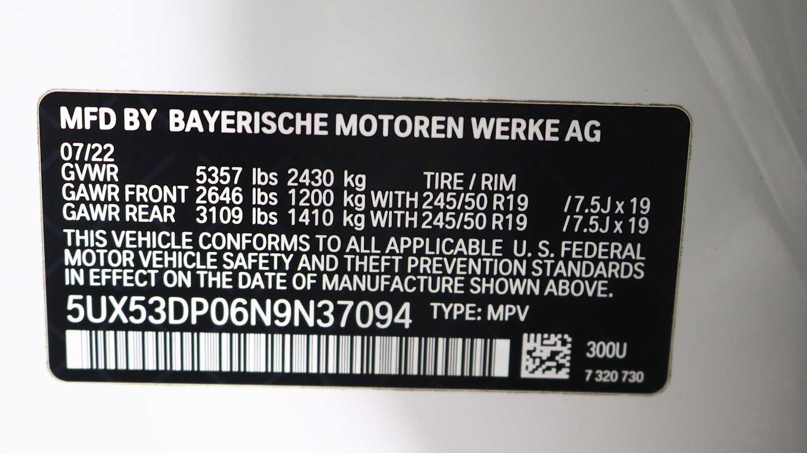 used 2022 BMW X3 car, priced at $32,868