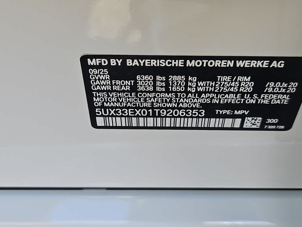new 2026 BMW X6 car, priced at $84,125