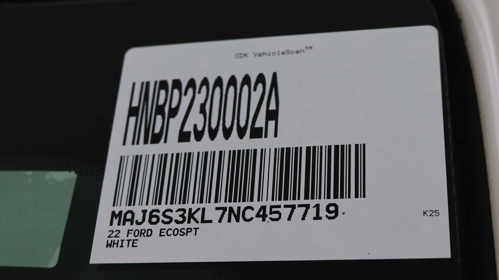 used 2022 Ford EcoSport car, priced at $19,737