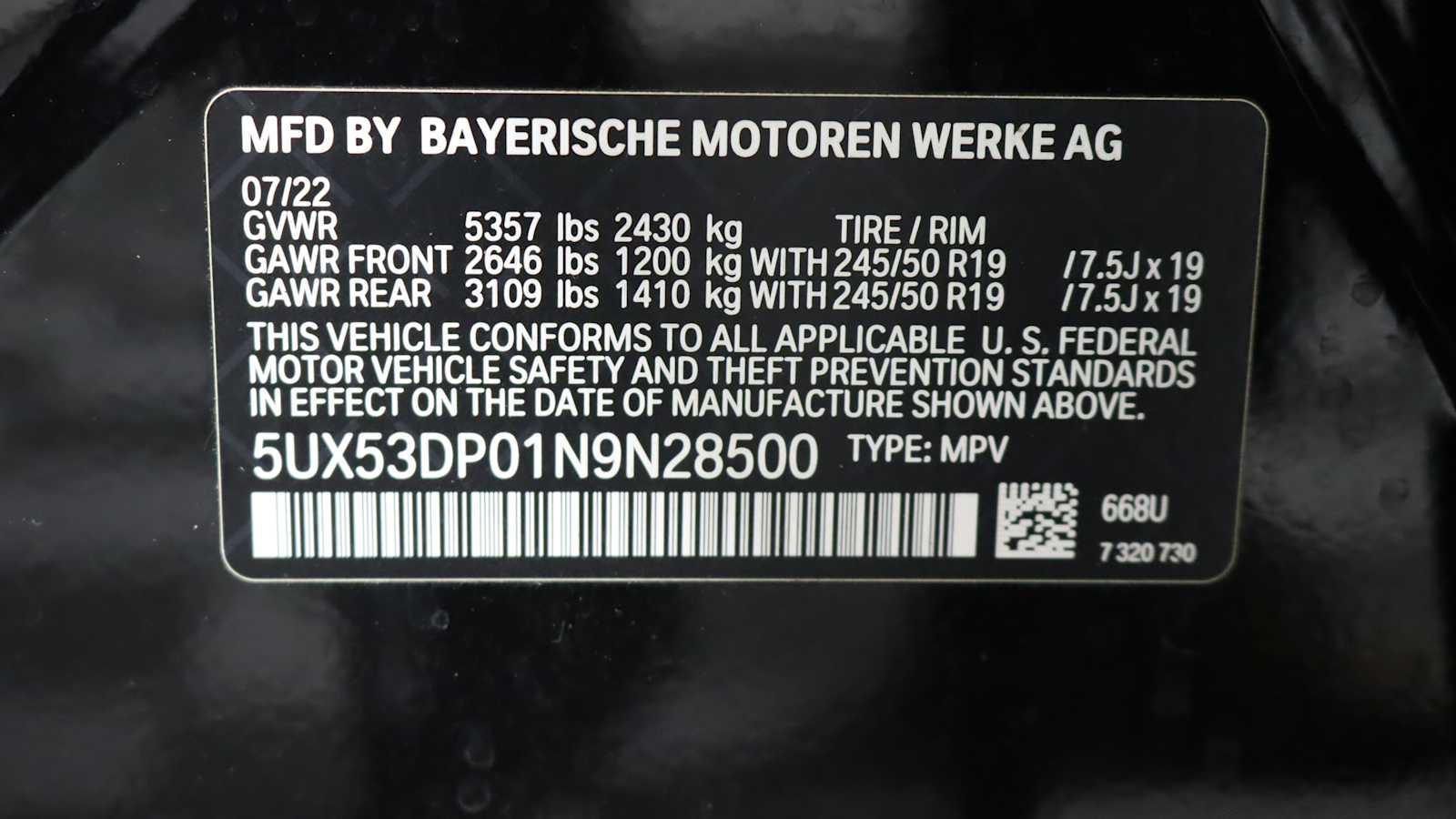 used 2022 BMW X3 car, priced at $39,598