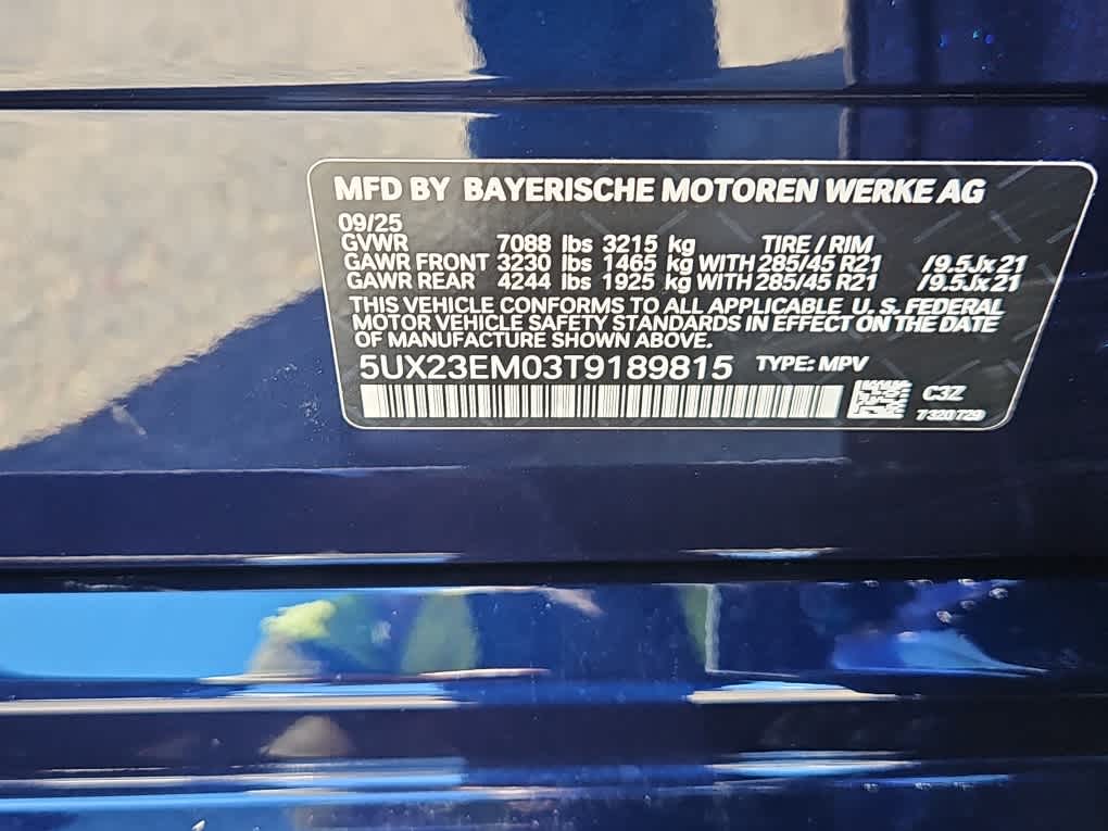 new 2026 BMW X7 car, priced at $94,380