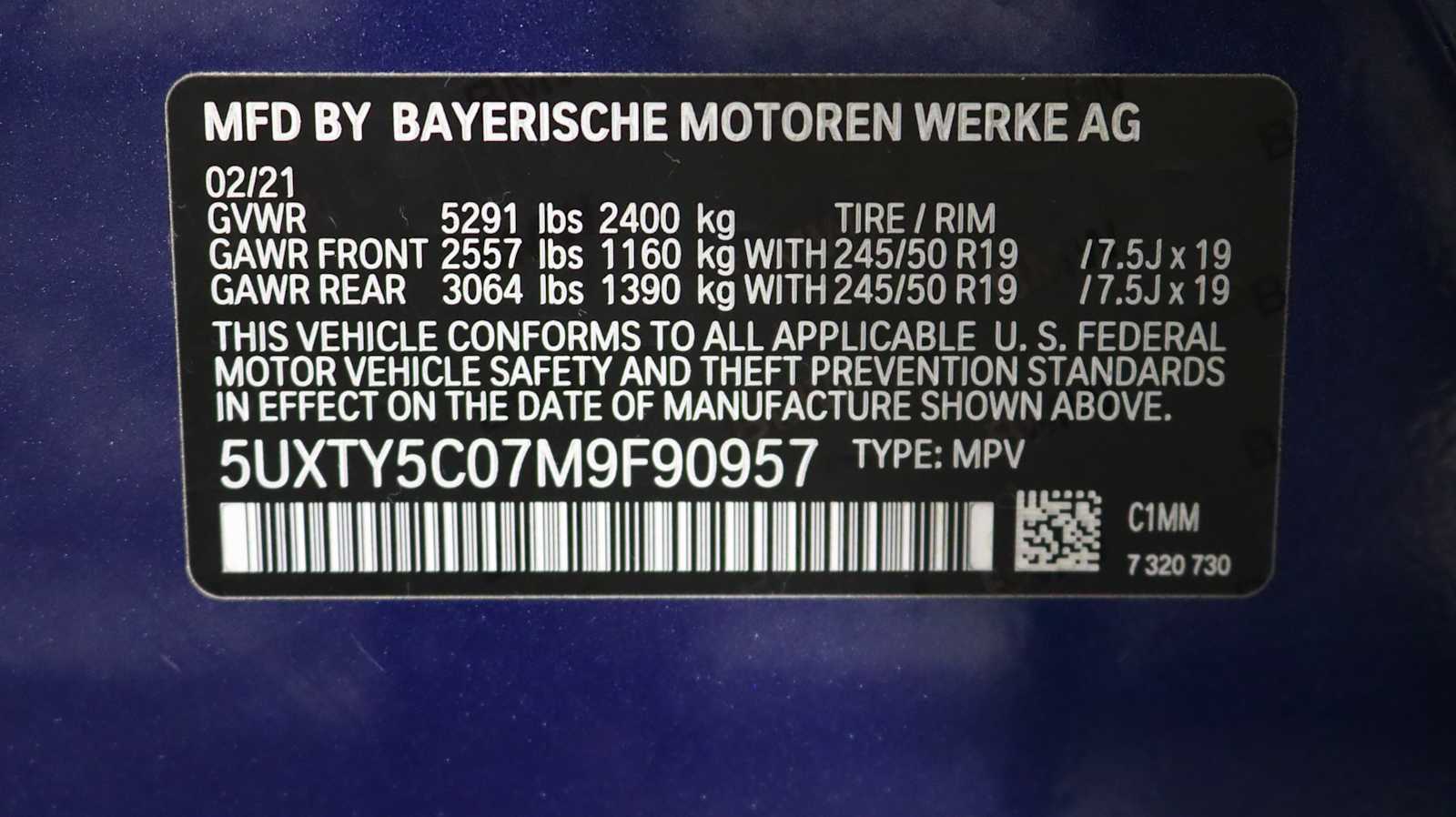 used 2021 BMW X3 car, priced at $31,698