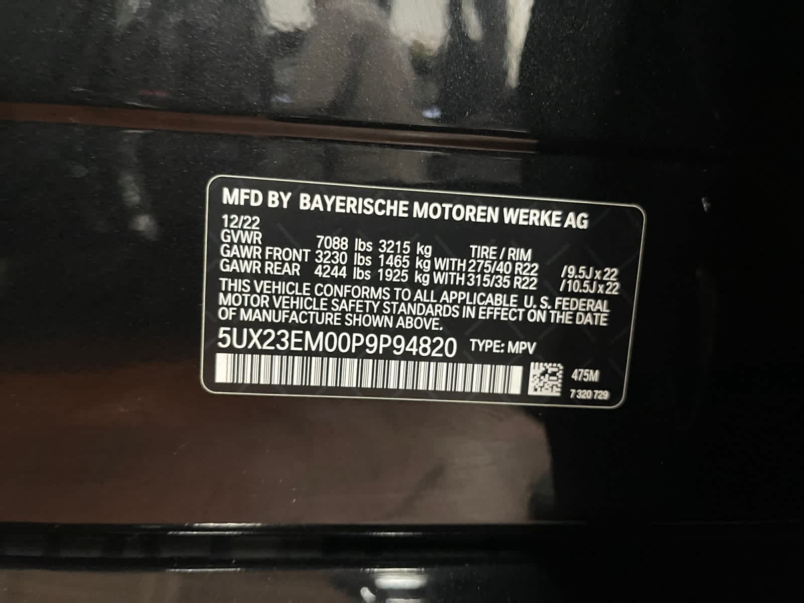 used 2023 BMW X7 car, priced at $66,997