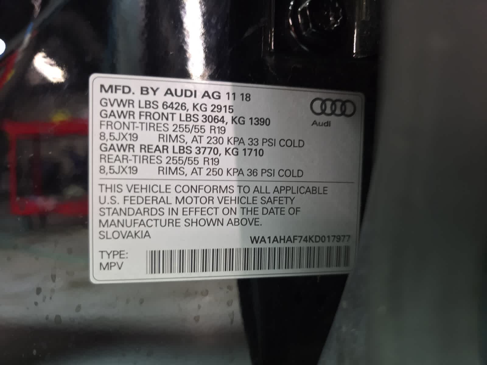 used 2019 Audi Q7 car, priced at $23,998