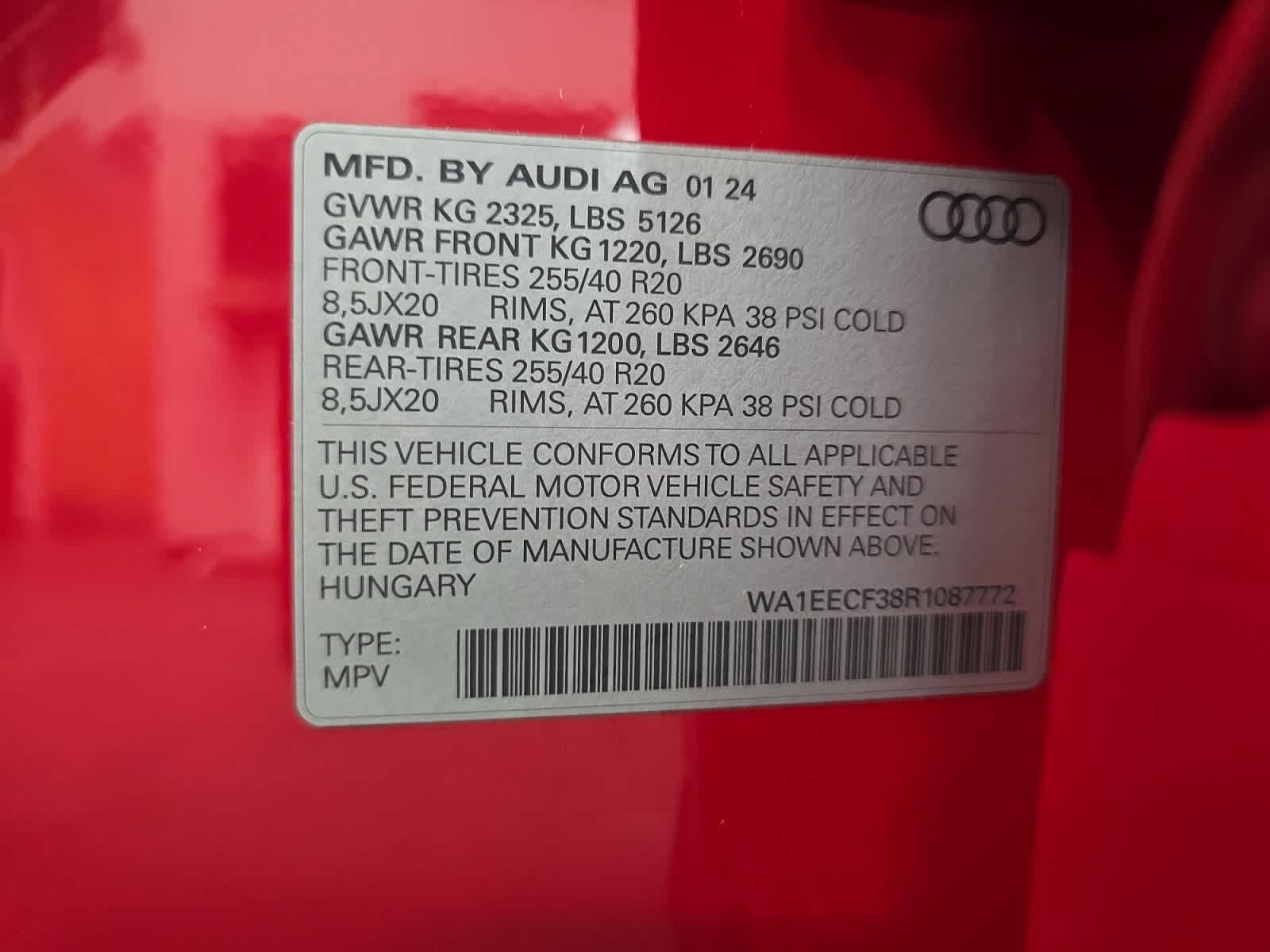 used 2024 Audi Q3 car, priced at $34,297
