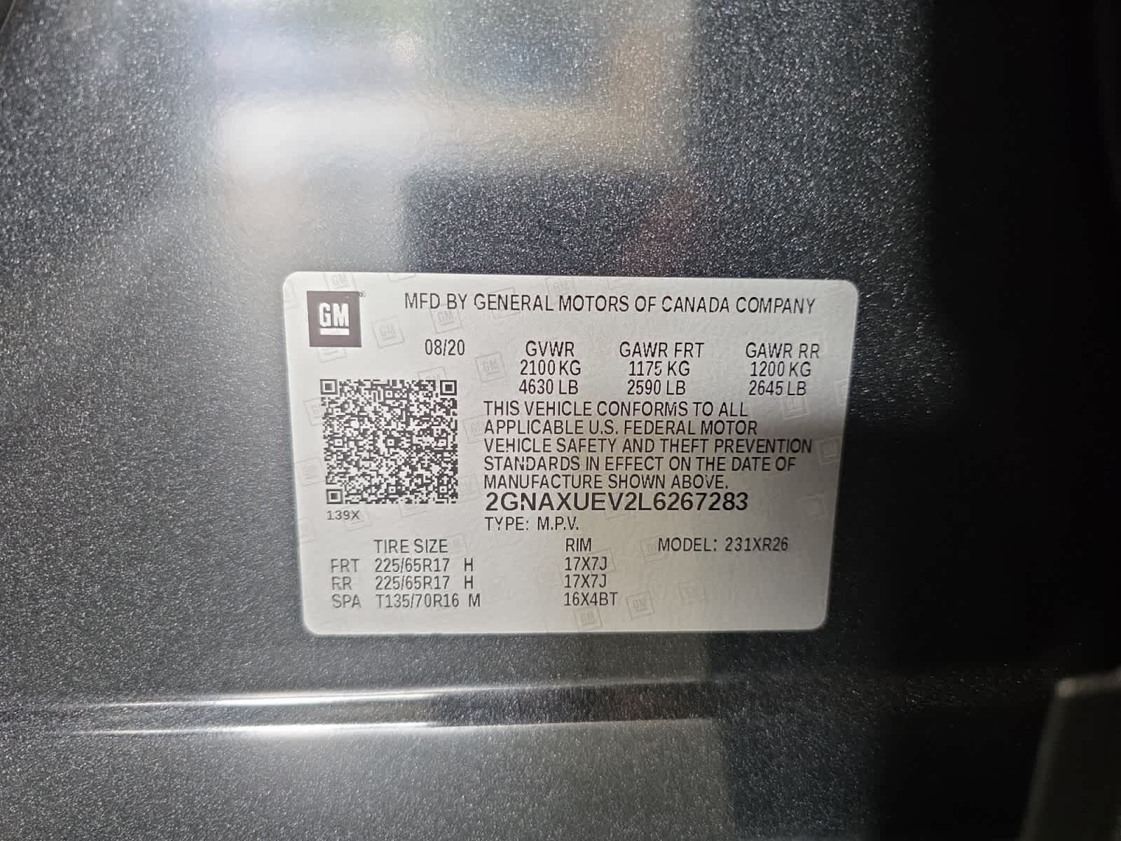 used 2020 Chevrolet Equinox car, priced at $17,797