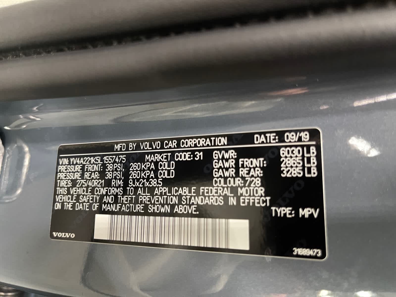 used 2020 Volvo XC90 car, priced at $26,997