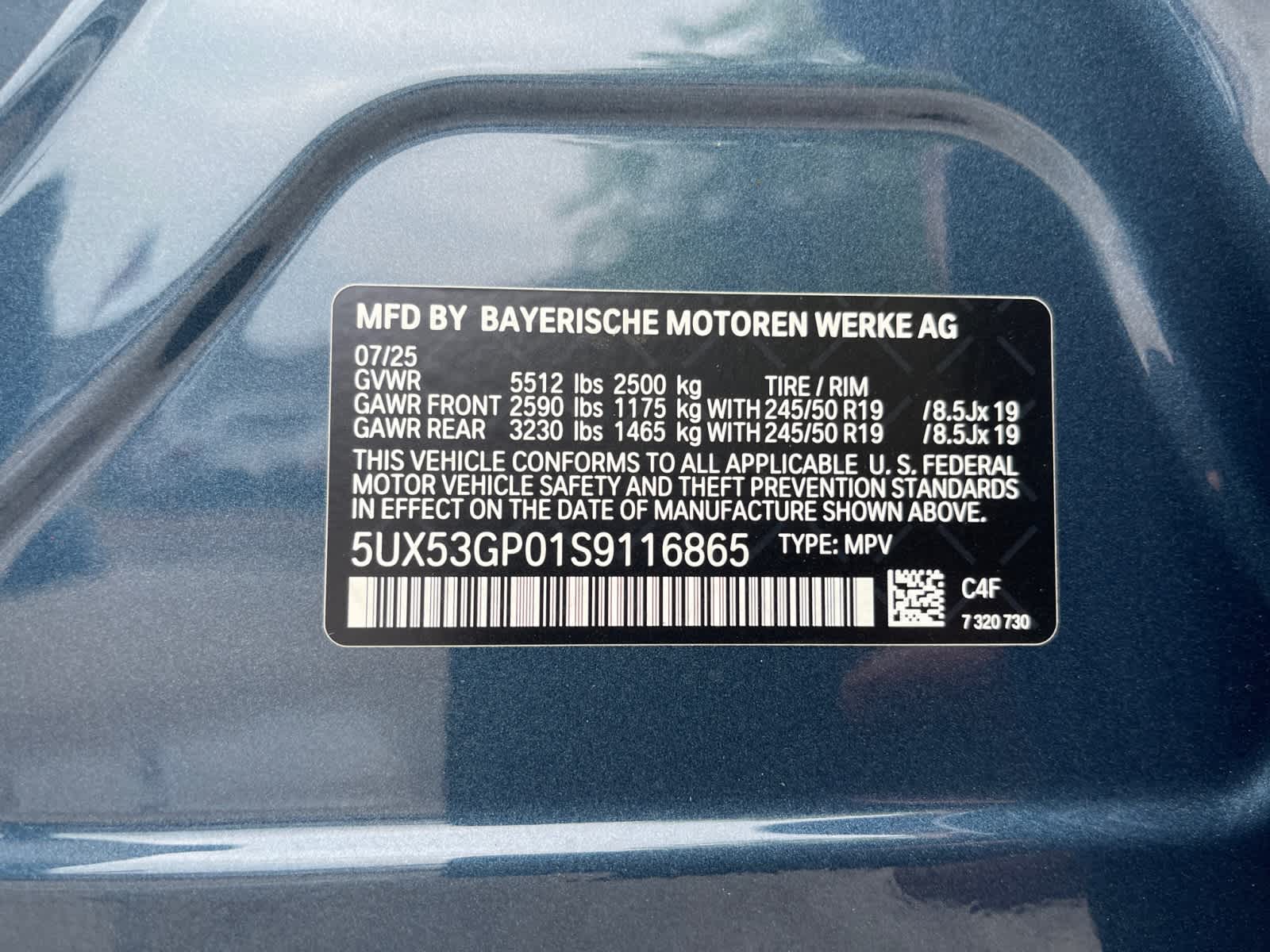 new 2025 BMW X3 car, priced at $56,005