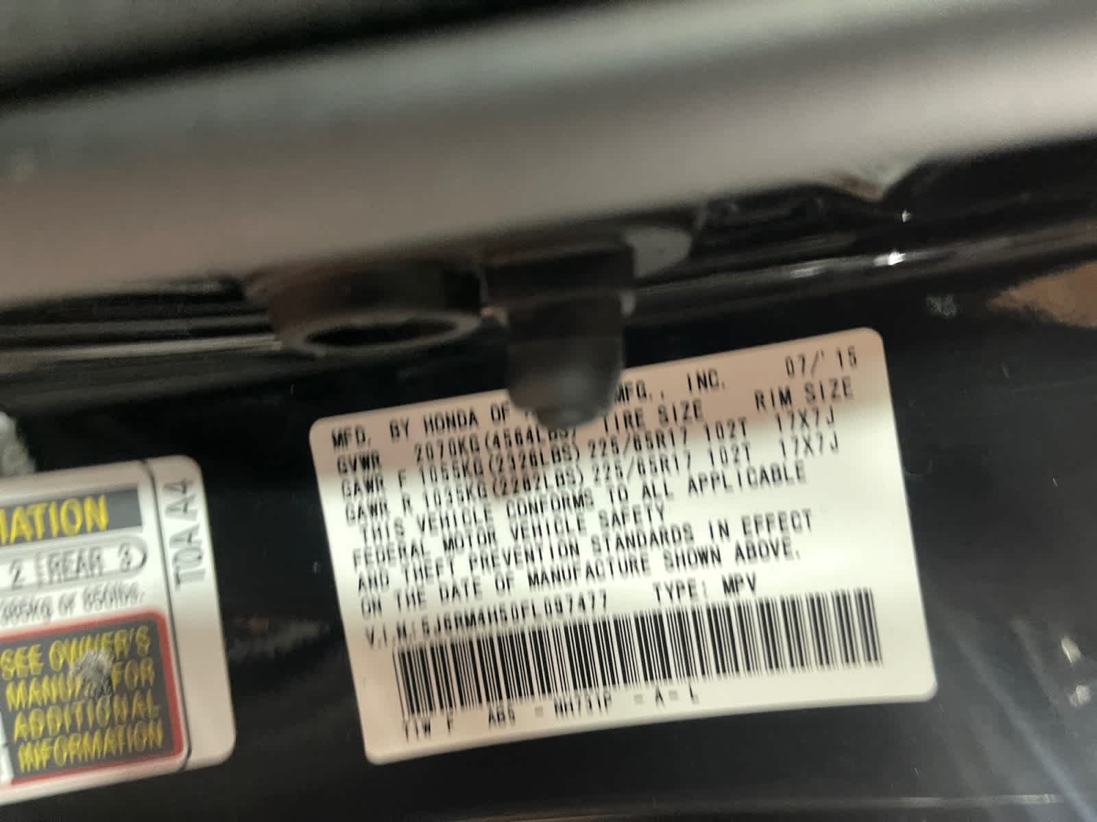 used 2015 Honda CR-V car, priced at $15,497