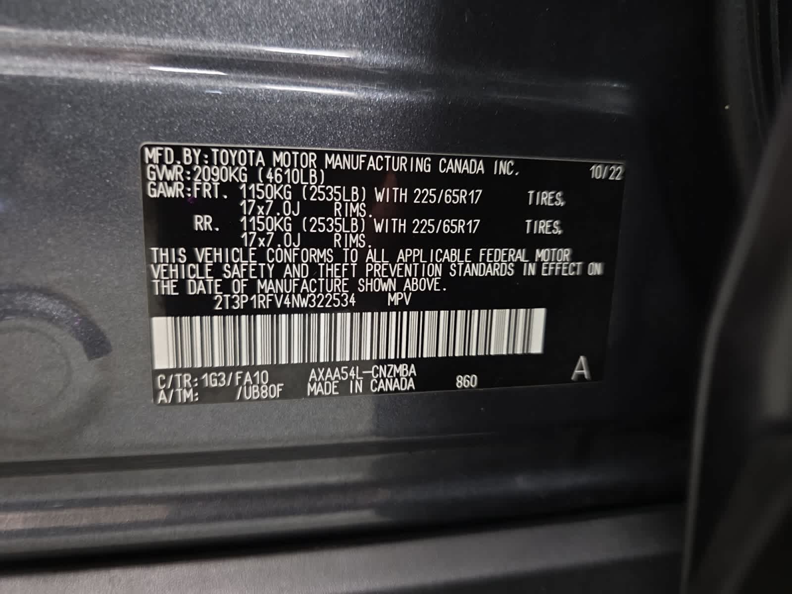 used 2022 Toyota RAV4 car, priced at $30,197