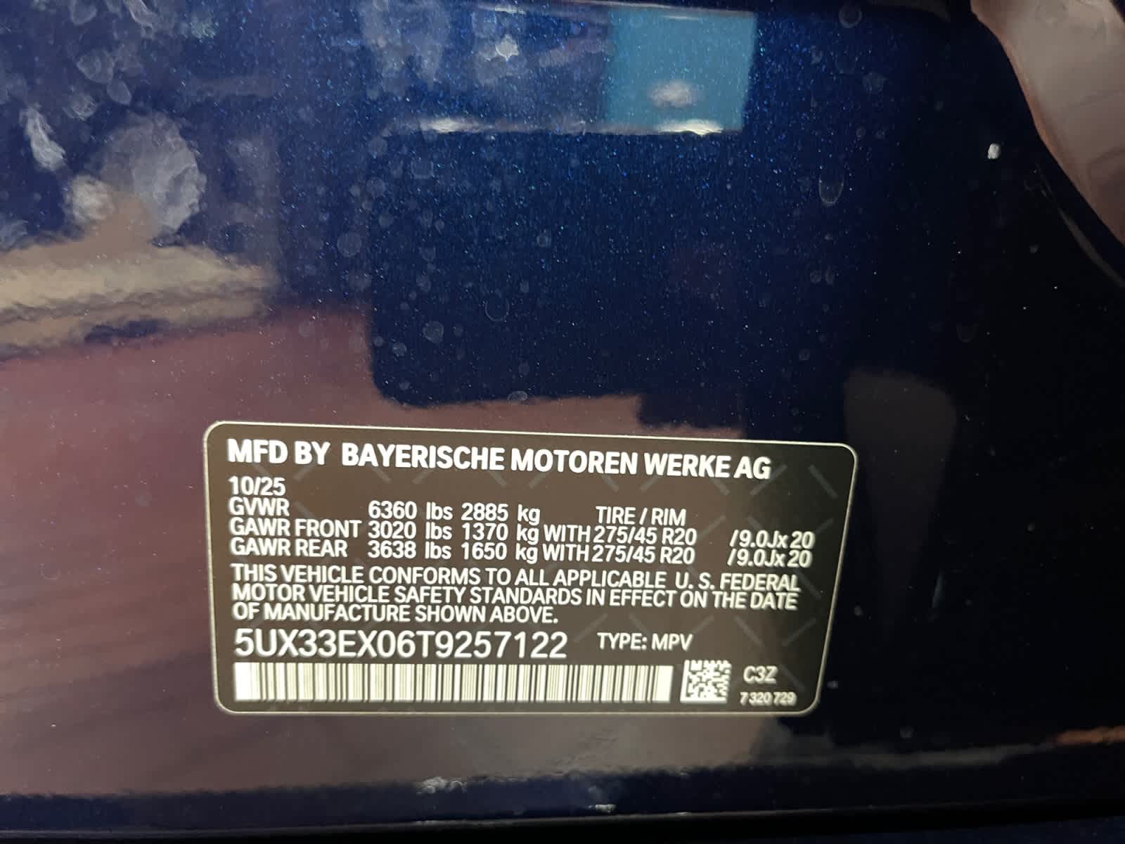 new 2026 BMW X6 car, priced at $88,275