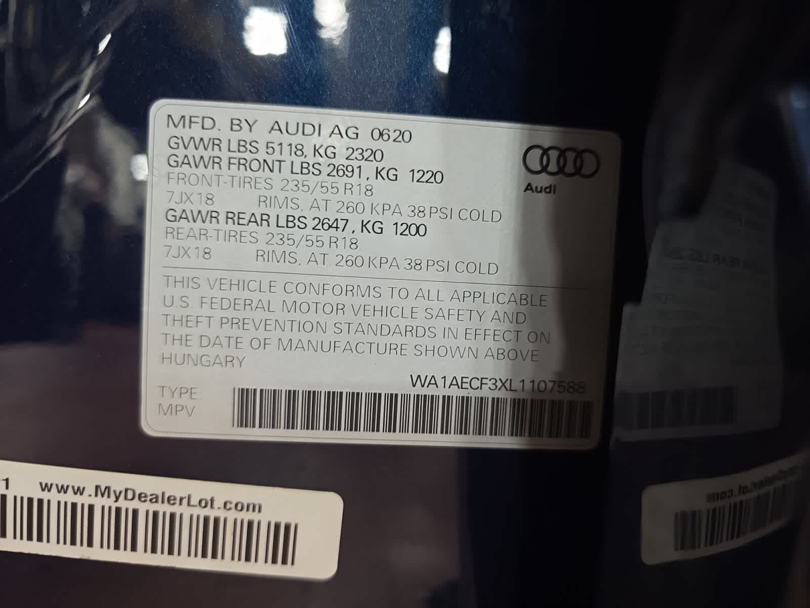 used 2020 Audi Q3 car, priced at $21,498