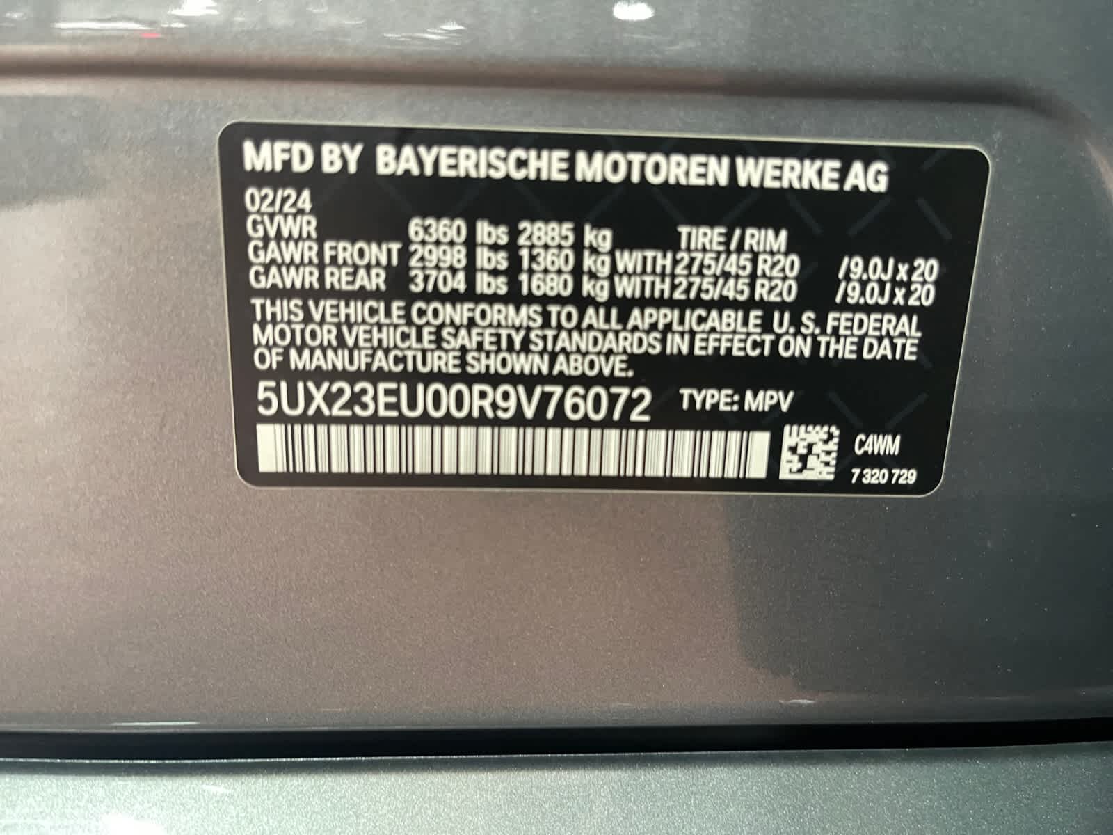 used 2024 BMW X5 car, priced at $67,497