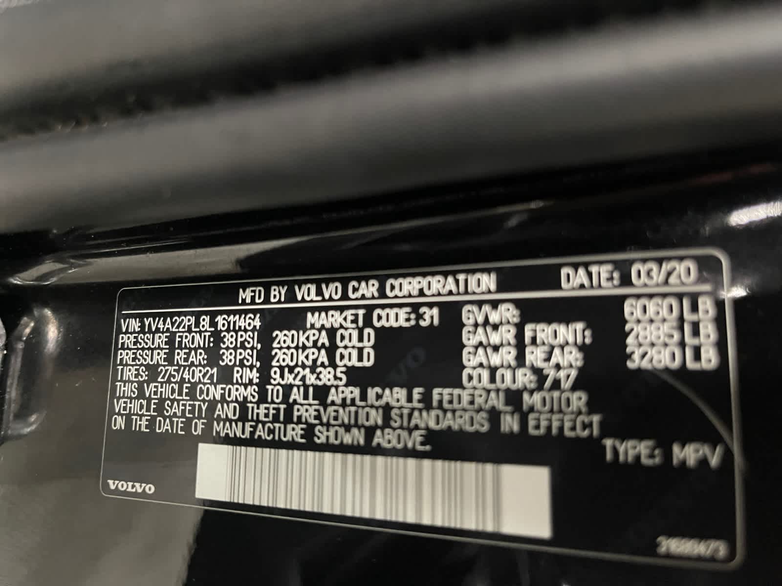 used 2020 Volvo XC90 car, priced at $26,497