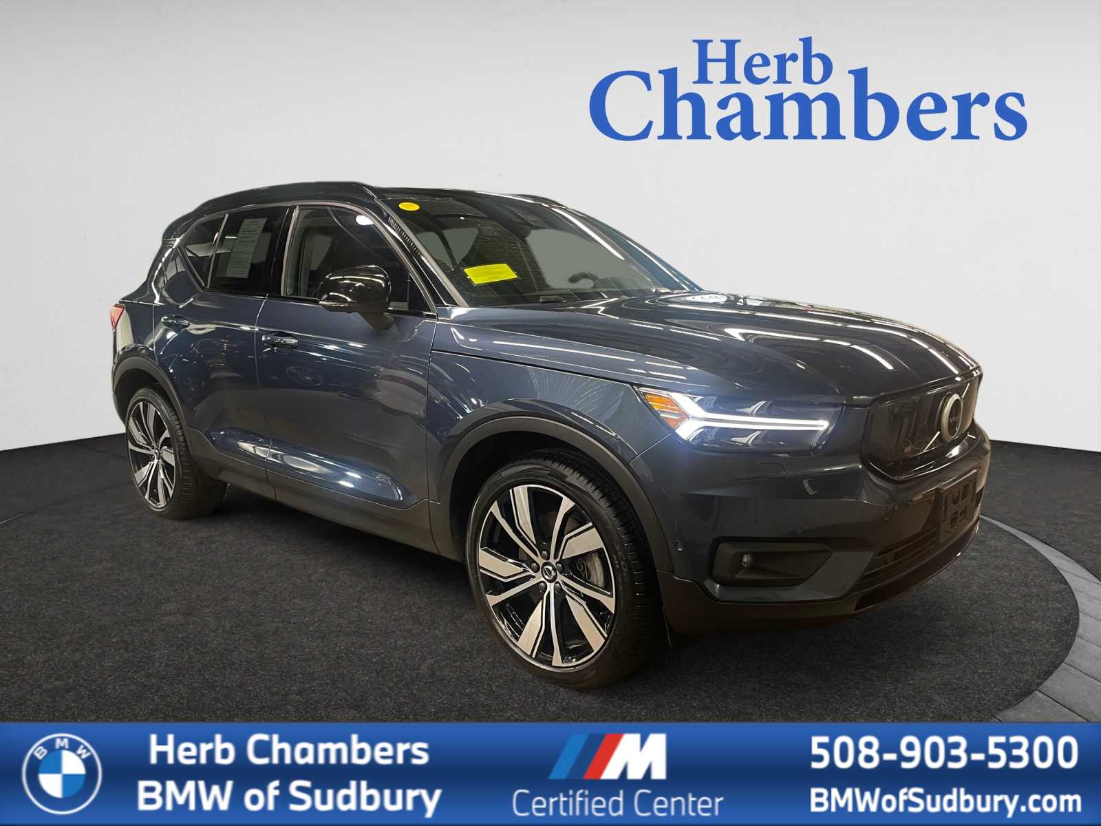 used 2022 Volvo XC40 Recharge Twin Pure Electric car, priced at $26,497