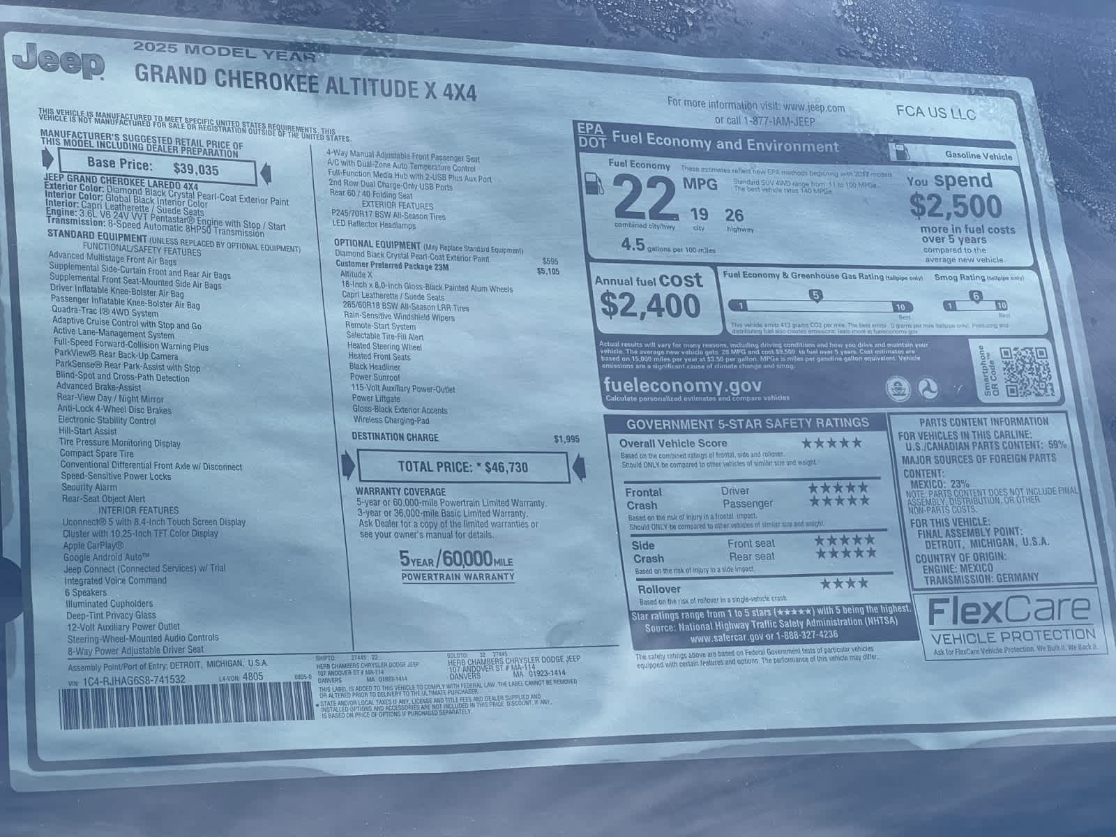 new 2025 Jeep Grand Cherokee car, priced at $42,630